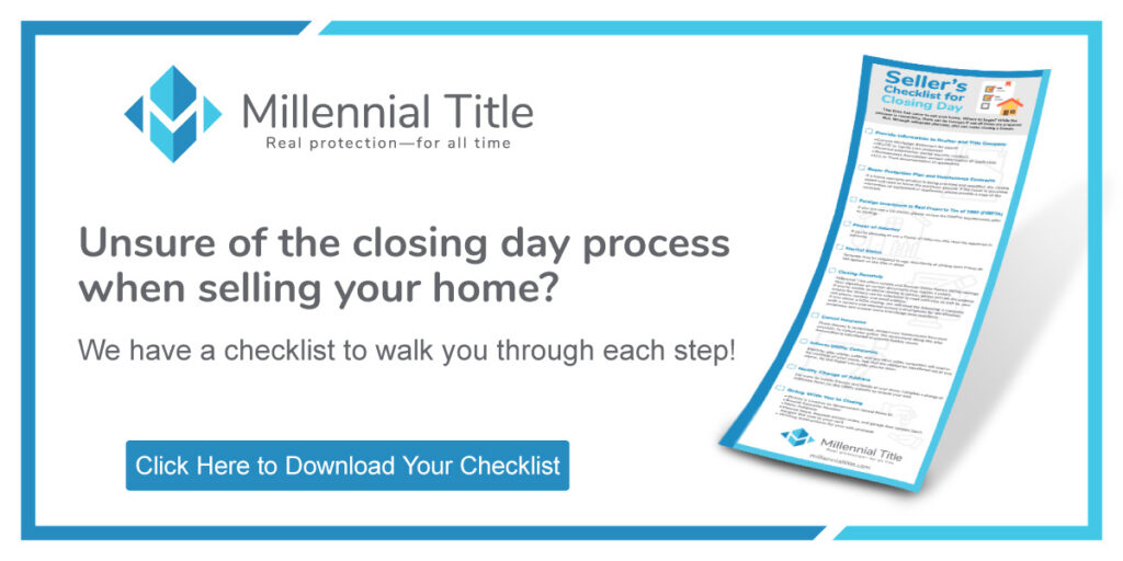 Closing day checklist